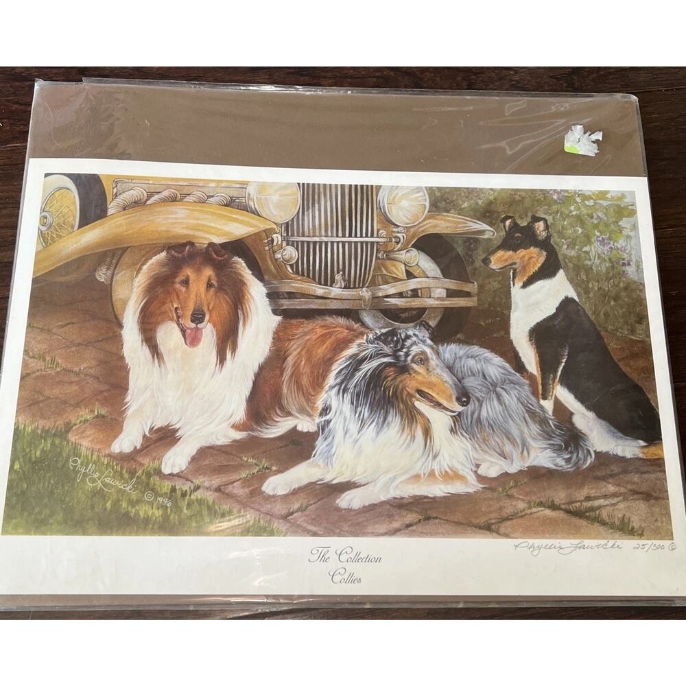 The Collection Collies"Signed Print by Phyllis Jawicki Numbers 25/100 Certified